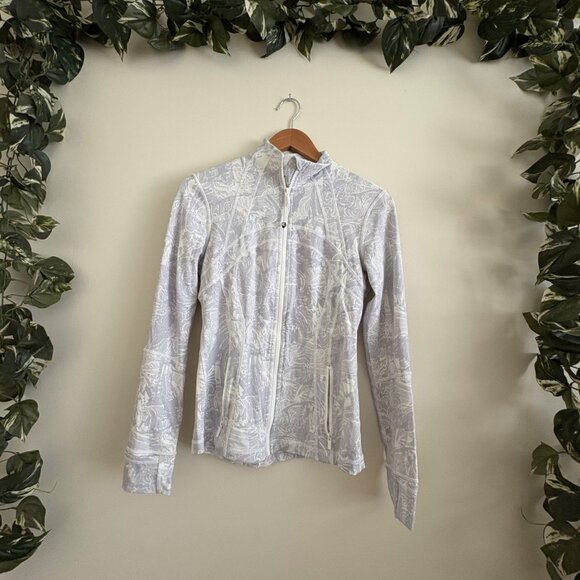 Lululemon Athletic Define Luon Jacket Eternal Wave White Women Size 6 - Picture 1 of 8